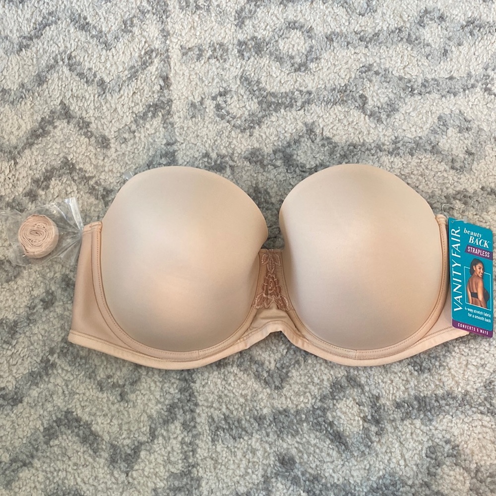 NWT Nude Strapless Bra